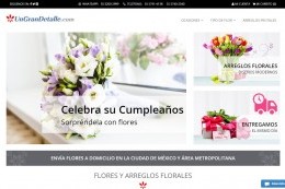 diseño de paginas web Flores a domicilio ungrandetalle.com